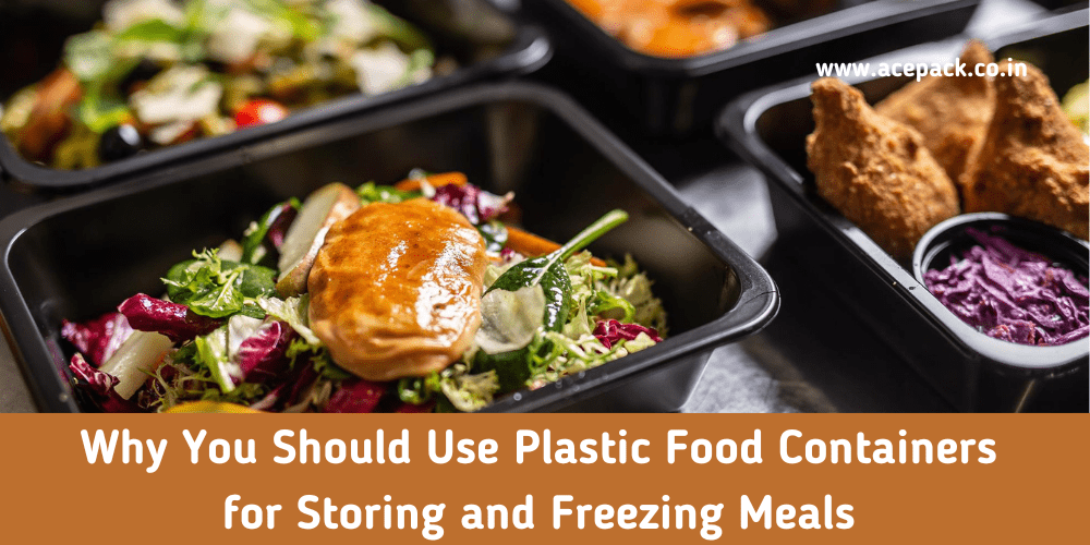 Plastic Food Containers for Storing and Freezing Meals
